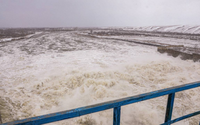 Сброс из Актюбинского водохранилища продолжается