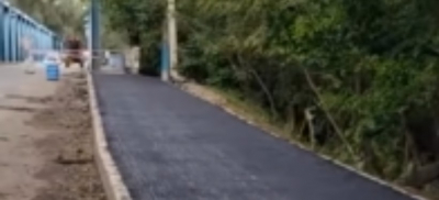 Семейчанин показал на видео новые тротуары на острове Бейбітшілік