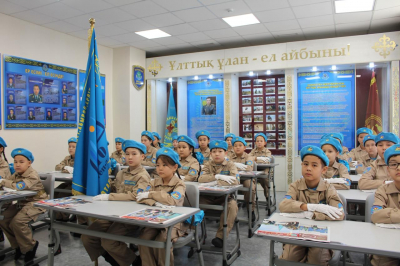 В Алматы торжественно открыт «Класс Мужества» имени героев Национальной гвардии