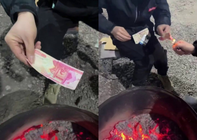 Иностранцев, прикуривших от узбекской купюры, наказали в Ташкенте