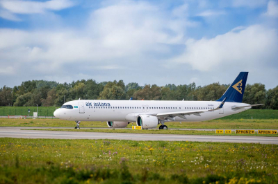 Air Astana получила новый самолет Airbus A321neo из Гамбурга