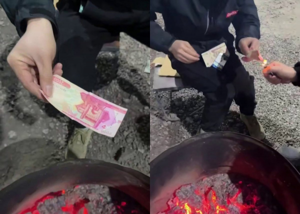 Иностранцев, прикуривших от узбекской купюры, наказали в Ташкенте